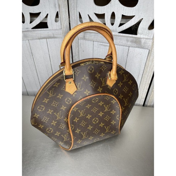 Louis Vuitton Monogram Ellipse PM Hand Bag Brown France Canvas - Picture 3 of 10